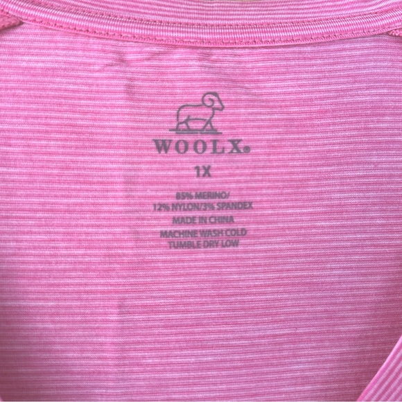 Woolx Mia Tee Pink Stripe - Picture 3 of 4